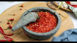 Sambal Oelek Recipe 3 Ingredients [upl. by Ydok991]