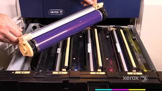 Xerox Color C60 70 How to Repalce the Drum Cartridges [upl. by Verner]