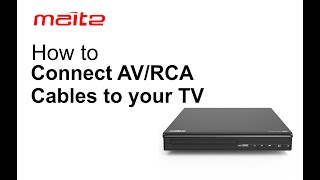 How to connect your TV with RCAAV Cables  Maite Support [upl. by Kletter]