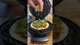 Waffled BIRRIA TACOS asmr shorts viral [upl. by Losiram]