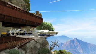 INSANE MOUNTAIN BASE MOD GTA 5 Mods Funny Moments [upl. by Hawkie936]