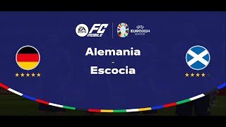 Intentando que Alemania gane la Eurocopa ALEMANIA VS ESCOCIA FC Movile Jornada 1 [upl. by Naujat]