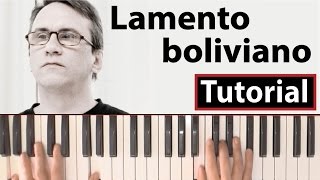 Como tocar quotLamento bolivianoquotEnanitos Verdes  Piano tutorial y partitura [upl. by Anrol]