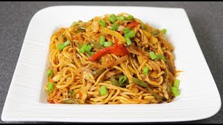 Schezwan Noodles Recipe  Home made Chinese noodles  Noodles  Chinese Recipe [upl. by Rivy]