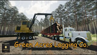 FS22 Logging big pine track [upl. by Sheryle]