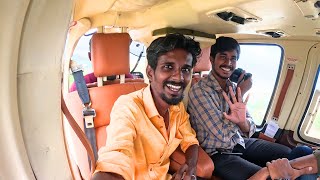 Helicopter ride in Chennai  ECR  Kovalam  First time in Chennai  Chengai Vaasi [upl. by Kohn184]