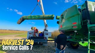 John Deere S780 combine Vs Power Pole [upl. by Isyed]