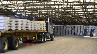 McKeil Marine Loading Barge Alouette Spirit In Sept Iles Quebec [upl. by Fen894]