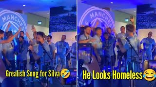 Jack Grealish praises Bernardo Silva and sings him a song🎶 grealish mancity bernardosilva mancty [upl. by Dnomder]