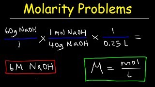 Molarity Practice Problems [upl. by Attej]