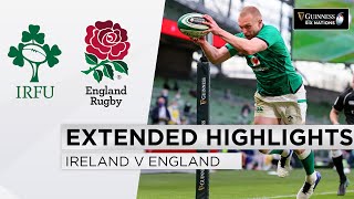 Ireland v England  EXTENDED Highlights  Victory in Standers Last Test  2021 Guinness Six Nations [upl. by Marlea978]