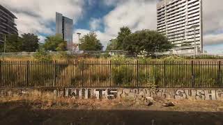 🚆 Amtrak Cascades Train  passenger window view  Portland to Seattle  Slow TV [upl. by Jago]