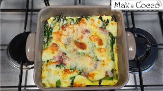 ASPARAGI al FORNO con PROSCIUTTO e PROVOLA [upl. by Kabab760]