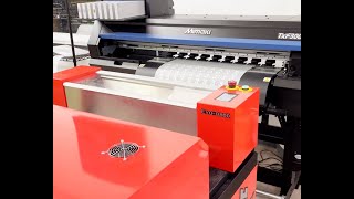 APC Mimaki TxF30075 DTF and Shaker Install [upl. by Ainahpets]