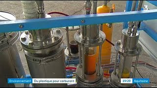 France 3  JT du 3 octobre 2018 La transformation du plastique en carburant [upl. by Simonne]