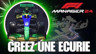 F1 MANAGER 2024  Création de Mon Écurie quotRENAULT SPORTquot  Épisode 1 [upl. by Akfir]