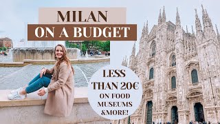 A DAY IN MILAN ON LESS THAN 20€ 😱🇮🇹 [upl. by Jaquiss]