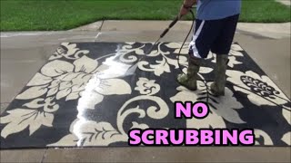 EASY Way to Clean an Area Rug NO SCRUBBING [upl. by Arraik]