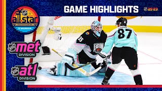 Metropolitan vs Atlantic  2023 NHL AllStar Semifinal 2 Highlights [upl. by Ayiotal]