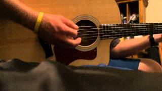 Taylor 110 CE Acoustic guitar sound check with various strum and picking styles [upl. by Yar]