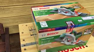 Распаковка дисковой пилы Bosch PKS 662 AF  Unboxing a Circular Saw Bosch 662 AF [upl. by Hodgkinson]