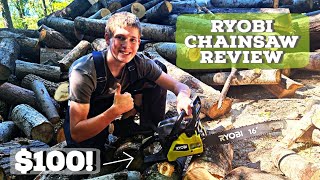 Ryobi Gas Chainsaw Unboxing amp Reveiw 100 [upl. by Otrebmuh]