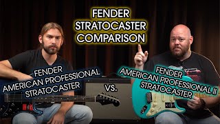 Fender American Professional II vs American Professional Stratocaster Comparison [upl. by Irab]