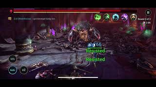 RaidShadow Legends Scarab King floor 30 hard Vergis solo [upl. by Eat]