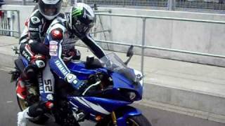 JAMES TOSELAND PILLION WITH MICHELLE TOMLIN AT SILVERSTONE [upl. by Fauch128]