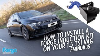 How to Install a Forge Induction kit on your 15 TSI EVO VAG  FMINDK35 [upl. by Odlavu]