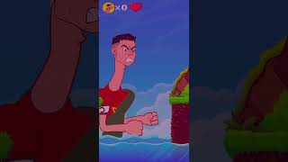 Ronaldo and Messi in an arcade game رونالدو وميسي في لعبة أركيد [upl. by Treharne784]