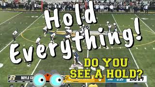 Did High School Football Officials See Holding In Stereo Or Just Two Good Blocks [upl. by Uriel]