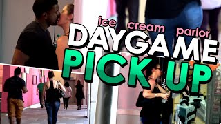 Kiss Close Ice Cream Pick Up  Daygame Infield PUA [upl. by Dnamra774]