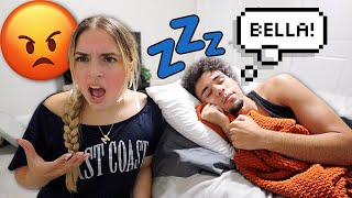 SAYING ANOTHER GIRLS NAME IN MY SLEEP PRANK ON GIRLFRIEND [upl. by Terle738]