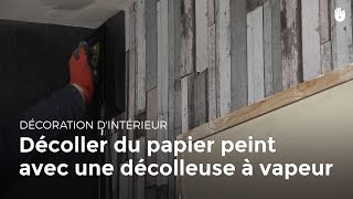 Décoller du papier peint avec une décolleuse à vapeur  Bricolage [upl. by Inajar]