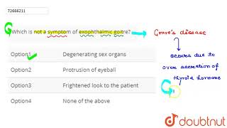 Which is not a symptom of exophthalmic goitre [upl. by Evonne]