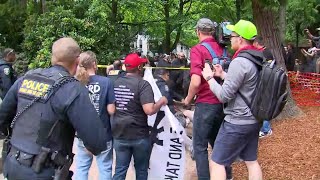 Patriot Prayer Antifa brawl [upl. by Lyrahc145]