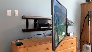 Sanus BLF328 Advanced FullMotion TV wall mount blogger review [upl. by Zakarias]