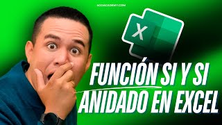 Función SI y SI ANIDADO en Excel [upl. by Ecnerual]