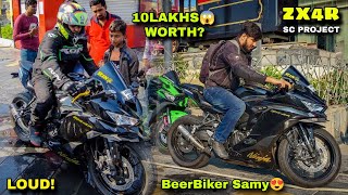 10 Lakh ki 400cc😨 ZX4R with Full System SC Project ftBeerBikerSamy 250kmph ja skti hai ye😱 MxK [upl. by Yrreg259]