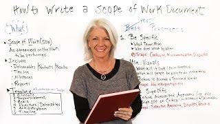 How to Write a Scope of Work Document  Project Management Training [upl. by Levitan925]