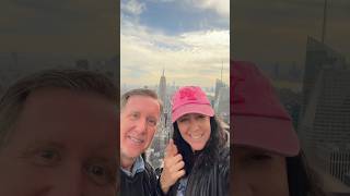 Eclipse Day in NYC 2024 😎From Top of the Rock with my friend Kelly Kopp ❤️ [upl. by Stalker]