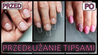 PRZEDŁUŻANIE TIPSAMI  test zestawu tipsów Nails Company Flexi tips  Lakierowniczka [upl. by Dudden434]