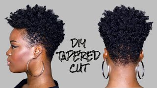 DIY Tapered Cut Tutorial on 4C Hair [upl. by Gilford49]