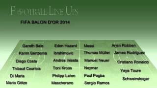 FIFA BALLON DOR 2014 ALL 23 PLAYERS [upl. by Neerom]