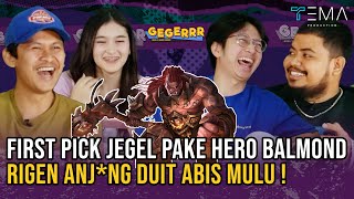 JEGEL GIRANG BANGET PICK HERO BALMOND❓🤣 GABY PASRAH DI ULTI RIGEN AFIF ❗ GEGERRR [upl. by Lazos940]