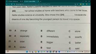 Pearson KET Test 5 Reading Writing and Speaking parts [upl. by Patsis]