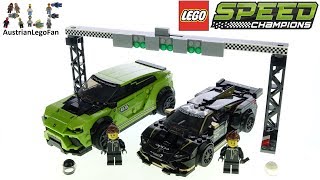 LEGO Speed Champions 76899 Lamborghini Urus STX amp Huracán Super Trofeo EVO Lego Speed Build Review [upl. by Raddy]