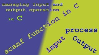 scanf in c managing input output operations in cscanf function in cwhat is scanf in c [upl. by Salisbarry]