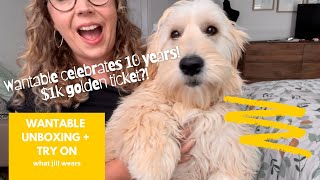 WANTABLE Unboxing  Try On Wantable 10 Year Birthday Style Edit July 2022 Golden Ticket [upl. by Casar383]